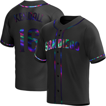 San Diego Padres One Piece Baseball Jersey Black - Scesy