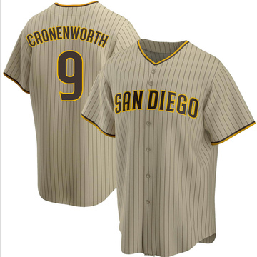 Nike Men's San Diego Padres Jake Cronenworth #9 Cool Base Jersey - White - S (Small)