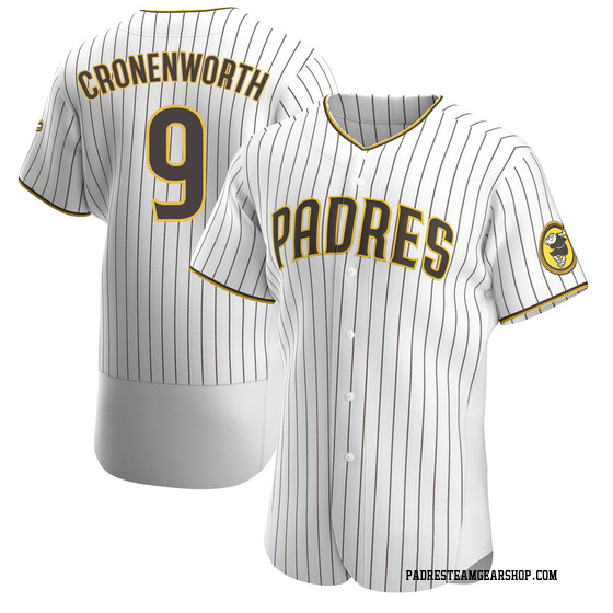 Nike Men's San Diego Padres Jake Cronenworth Number 9 Cool Base Jersey - White - XL (extra Large)