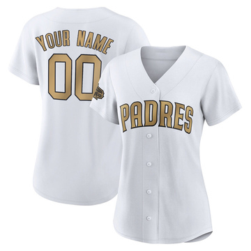 Custom Padres Jersey  Brown Stitch Baseball - Pullama