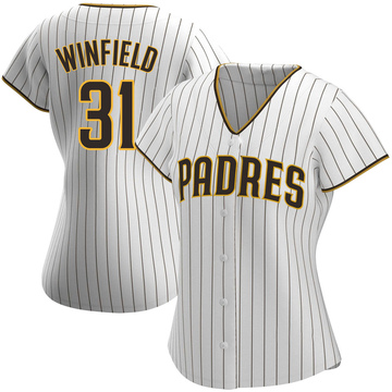 Youth Majestic San Diego Padres #31 Dave Winfield Authentic White Home Cool  Base MLB Jersey