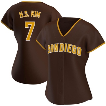 Men's San Diego Padres Ha-Seong Kim Nike White Replica Player Jersey