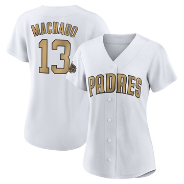 Manny Machado San Diego Padres Home Authentic Player Jersey - White/brown  Mlb - Bluefink