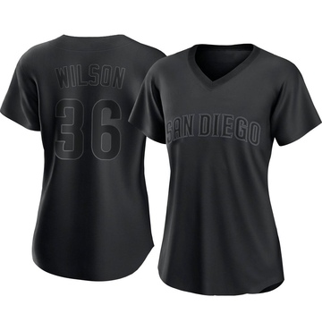 Men's Steven Wilson San Diego Padres Authentic Black Snake Skin